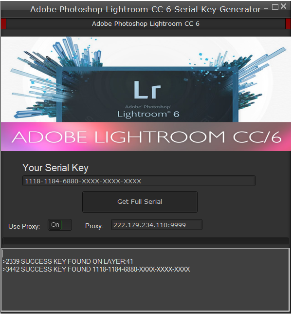free download serial number adobe lightroom 6