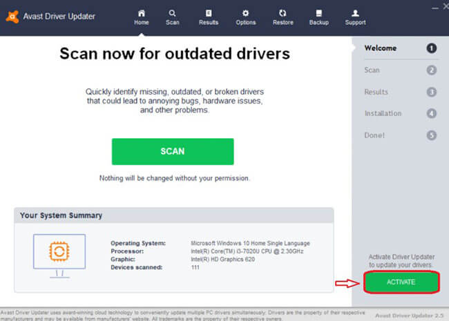 Avast Driver Updater 2021 Serial Number