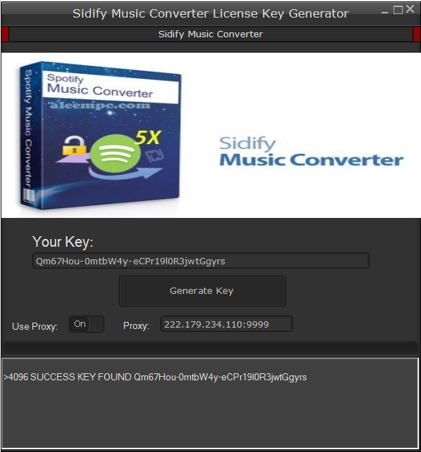 Sidify New Music Converter 2.2.0 License Key Generator 2021