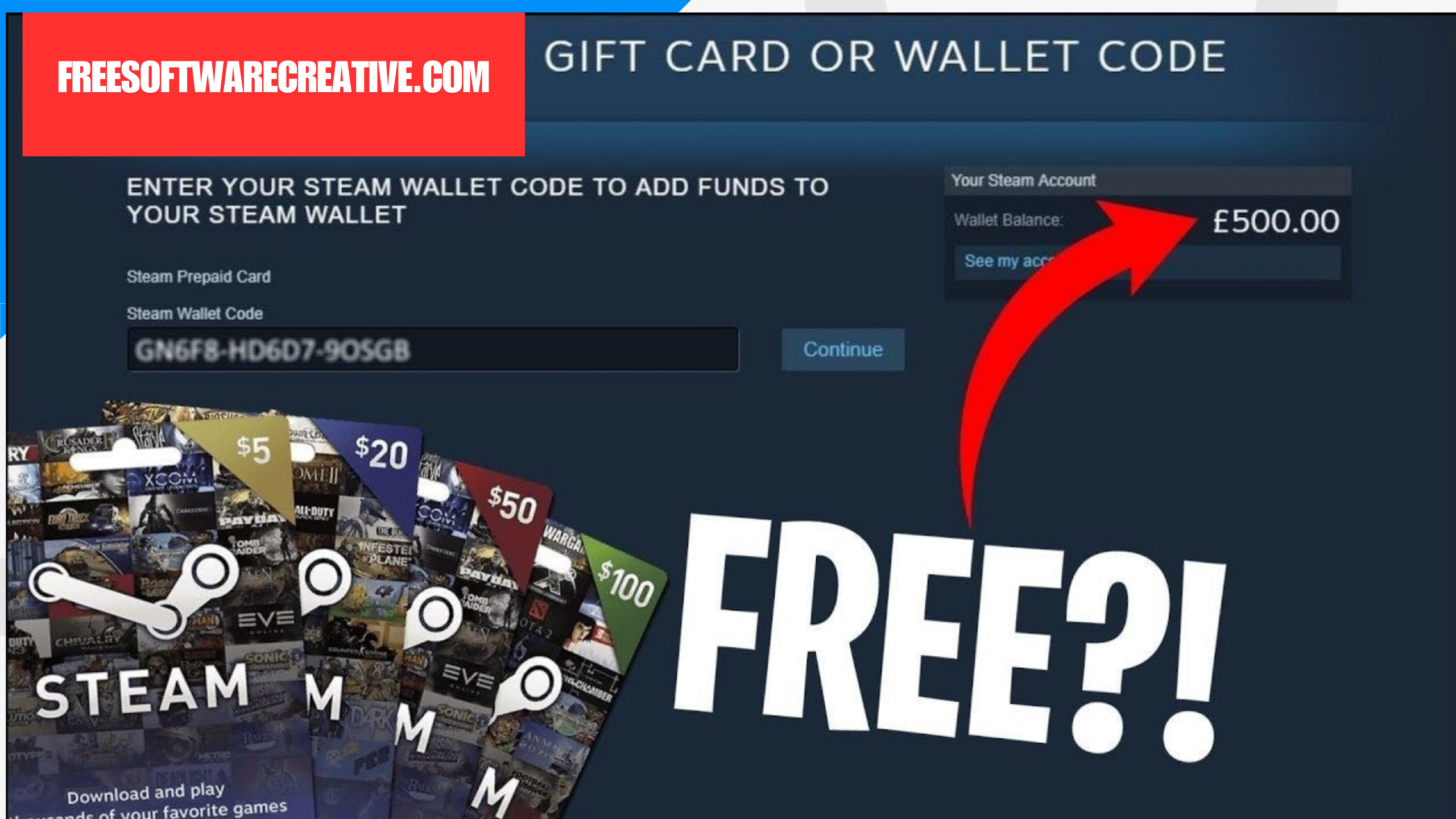 Get Free Steam Codes for 2024 Steam Money Generator